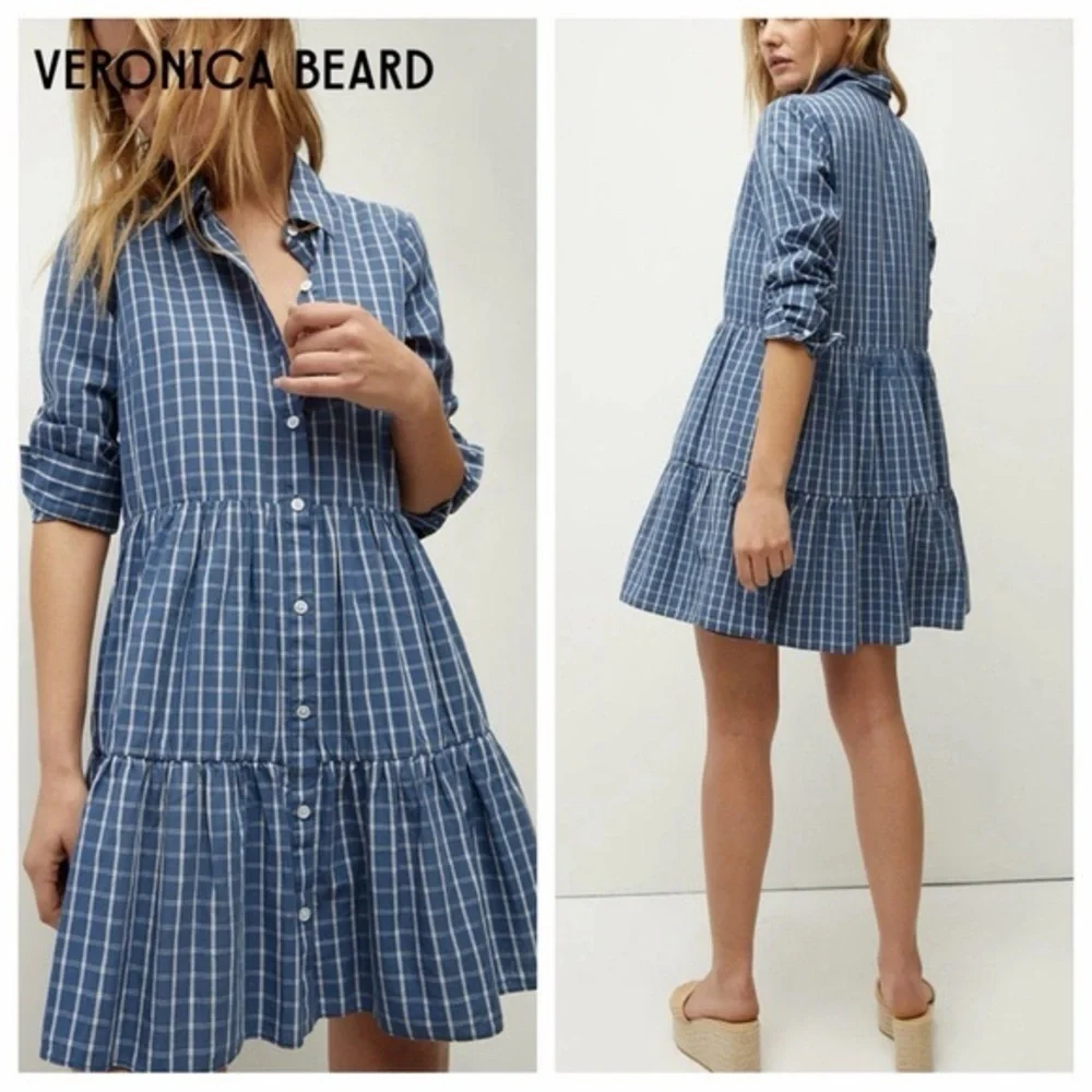 Veronica Beard
Jemila Check Tiered Mini Dress - Picture 8 of 8